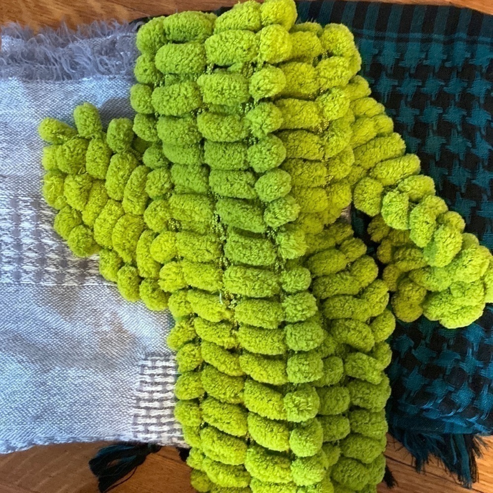 Lot of three scarves; gently used condition